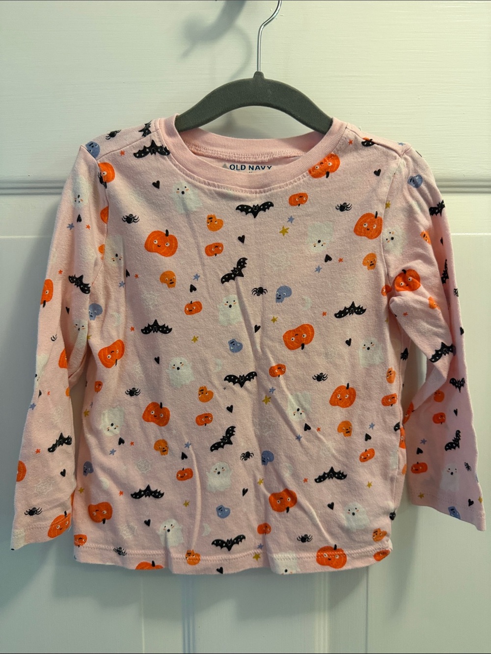 Old Navy Pink Halloween Pumpkin & Ghost Print Tee
